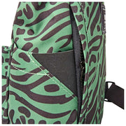 Petit sac à dos en toile recyclée Roka Canfield B - Vert artichaut d'animaux mélangés