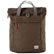 Roka Finchley A Small Sustainable Canvas Backpack - Moss Green