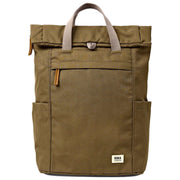 Sac à dos moyen en toile recyclée Roka Finchley - Sea Spray Brown