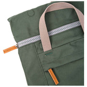 Petit sac à dos en toile recyclée Roka Finchley - Vert orage