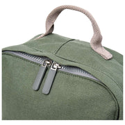 Petit sac à dos en toile de coton Roka Hampton - Vert saule