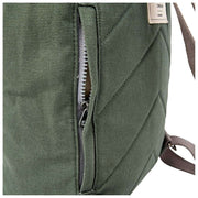 Petit sac à dos en toile de coton Roka Hampton - Vert saule