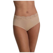 Skarlett Blue Divine Lace Trim Slip - Nylon Tan