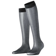 Falke Glitter 30 Denier Chaussettes Hautes - Noir/Argent