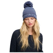 Superdry & Co Bonnet en tricot à logo Athletic Essentials - Mariner Navy