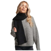 Superdry & Co Essential Ribbed Scarf - Black