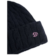 Superdry & Co Bonnet en tricot torsadé haut de gamme - Eclipse Navy