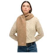 Superdry & Co Soft Rib Knit Scarf - Toasted Coconut Brown