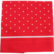 Knightsbridge Neckwear Polka Dot Border Cotton Neckerchief - Red/White