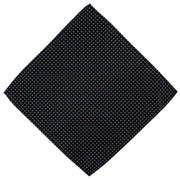 Michelsons of London Spot Polyester Tie and Pocket Square Set - Black/White