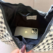 Moon Nude Classic Hoop Bag - Noir/Blanc