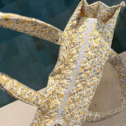 Grand sac cabas Moon Nude Buttercup - Jaune/Blanc
