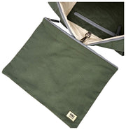 Grand sac pour bébé en toile de coton Roka Somerset - Vert saule