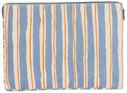 Hindbag Ava Small Housse pour ordinateur portable 13 pouces - Rayures orange/bleu