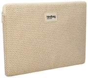 Housse pour ordinateur portable Hindbag Ava Medium Weave 15 pouces - Beige Nude