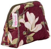 Trousse à maquillage en velours Serendipity Elie Beaumont - Magnolia Bordeaux
