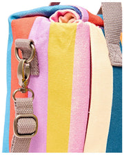 Sac à lunch en toile de coton Roka Hampstead - Larges rayures multiples