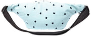 Sac banane en toile de coton Roka Mill Hill - Heart Print Blue