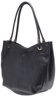 Sac fourre-tout souple courbé Elie Beaumont - Noir