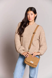 Sac à bandoulière matelassé Hindbag Margault - Marron cannelle