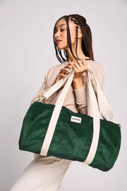 Hindbag Simon Duffle Bag - Velours Vert Pin