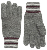 Gants en tricot côtelé Dents Salcombe - Gris anthracite