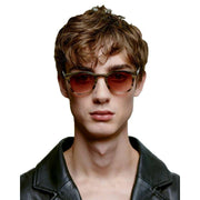 A.Kjaerbede Bate Sunglasses - Striped Horn Brown