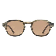 A.Kjaerbede Zan Sunglasses - Striped Horn Brown