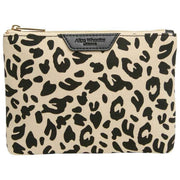 Pochette à imprimé animal Alice Wheeler London - Léopard clair/Noir