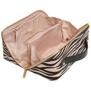 Alice Wheeler London Valise de Train à Imprimé Animal - Noir/Zèbre