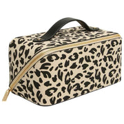 Alice Wheeler London Valise de Train à Imprimé Animal - Léopard Clair/Noir