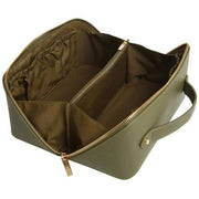 Alice Wheeler London Luxury Train Case - Olive Green