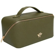 Alice Wheeler London Luxury Train Case - Olive Green