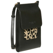 Alice Wheeler London Mini sac à bandoulière Bloomsbury - Noir/Léopard