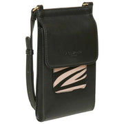 Alice Wheeler London Mini Sac à Bandoulière Bloomsbury - Noir/Zèbre