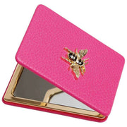 Miroir compact oblong Alice Wheeler London - Rose vif