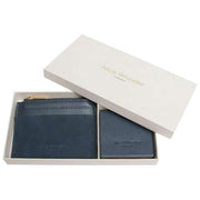 Alice Wheeler London Coffret cadeau porte-monnaie et miroir compact Veronica - Bleu marine