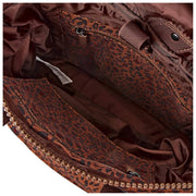 Sac à dos Roka Canfield B Medium en toile recyclée - Mini Leopard Brown