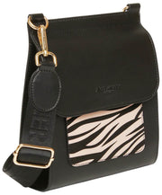Alice Wheeler London Bloomsbury Sac à bandoulière - Noir/Zèbre