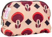 Trousse à cosmétiques en velours Serendipity Elie Beaumont - Café Geo Tulip Brown