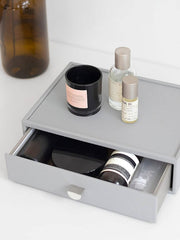 Organisateur de maquillage à tiroir classique Stackers - Gris galet