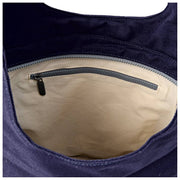 Roka Hoxton Grand sac à bandoulière en toile de coton - Bleu marine