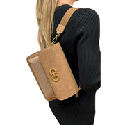 david-jones-half-flap-clasp-shoulder-bag---pumpkin-spice-brown-34507598