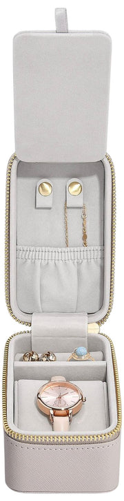 Boîte à bijoux et montres de voyage Stackers - Taupe
