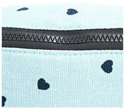 Sac banane en toile de coton Roka Mill Hill - Heart Print Blue