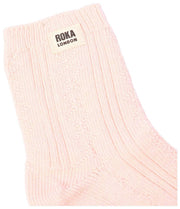 Chaussettes Roka Wallace Crew - Rose Transcendant