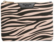 Pochette à imprimé animal Alice Wheeler London - Noir/Zèbre