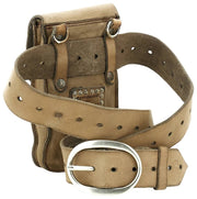 Sac Porte-Téléphone Campomaggi Siena Stud - Beige Glacé