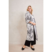 Elie Beaumont Serendipity Long Kimono - Grue Noir/Blanc