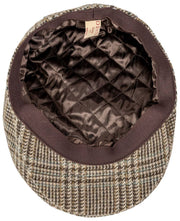 Casquette Plate Dents Stanwick Tweed - Marron